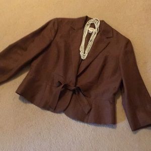 Talbots linen and silk jacket